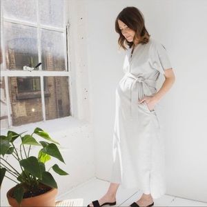 Elegant Gray Maxi Dress